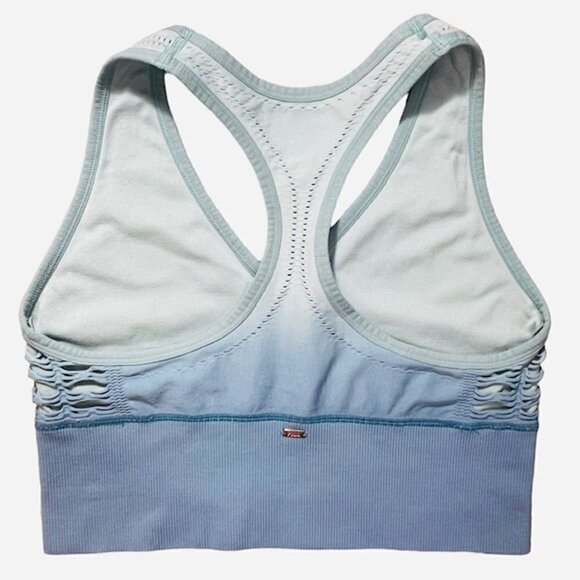 PINK VICTORIA'S SECRET SPORT Blue Ombre Sports Bra - Size Medium - Picture 2 of 7